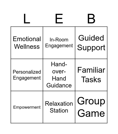 LE BINGO Card