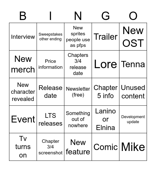 UT 9th anniversary Bingo Card