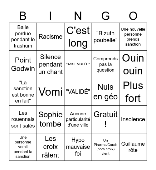 Intro IF Caen 2024 Bingo Card