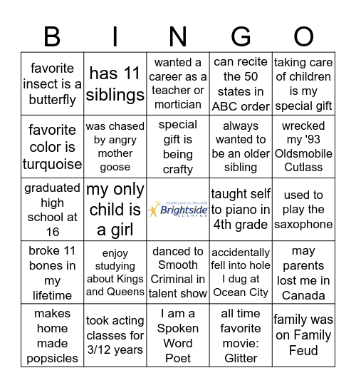 Staff Bingo Card