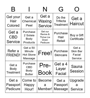 Solaia Bingo! Bingo Card