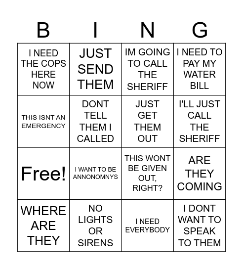 YES THEY SAID THAT Bingo Card