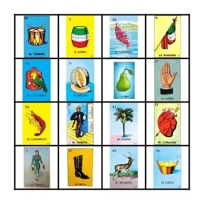 Loteria Bingo Card