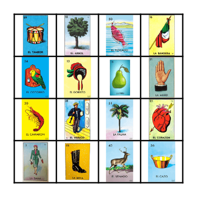 Loteria Bingo Card