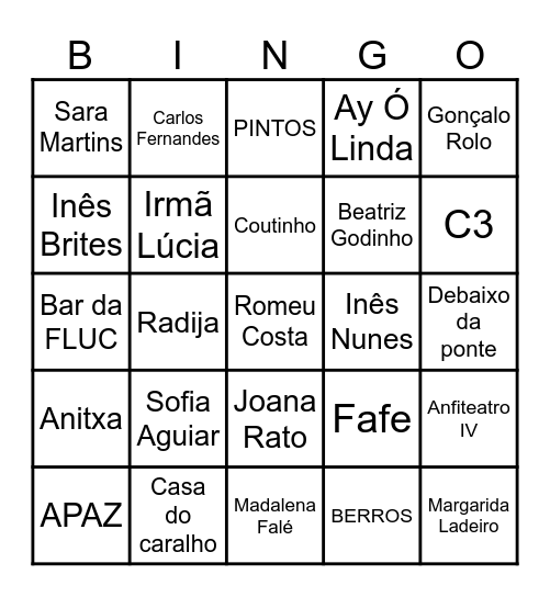 Prostituta Imobiliária Bingo Card