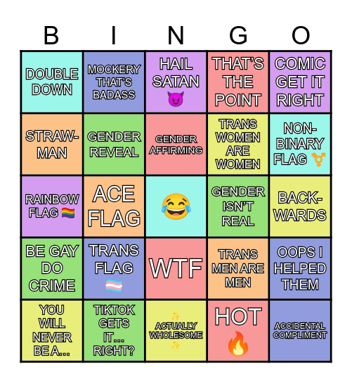 ACCIDENTAL ALLY Bingo Card