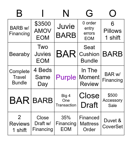 CO-02 Briargate Bingo Card