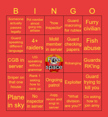 Papers pls bingo Card