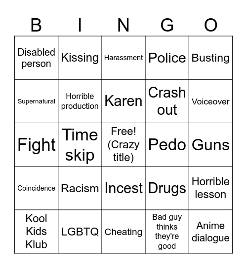 Tomorrows Teachings Bingo Card