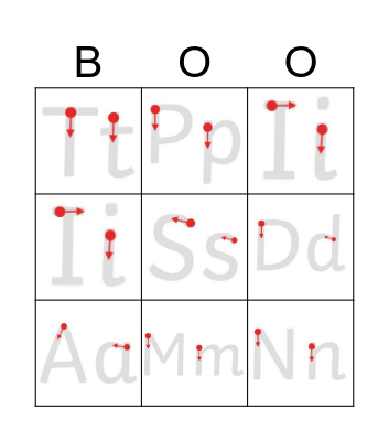 Phonics Boo Bingo Card