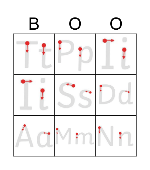 Phonics Boo Bingo Card