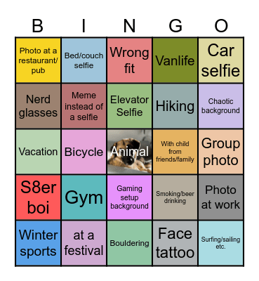 Blindmate Bingo Card