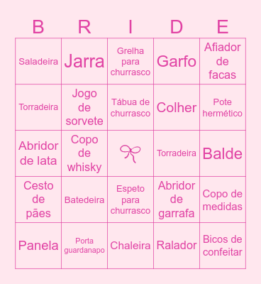 CHÁ DA ANA LUISA Bingo Card