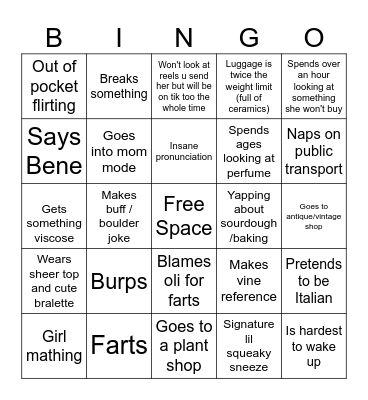 Girls Trip Bingo Card