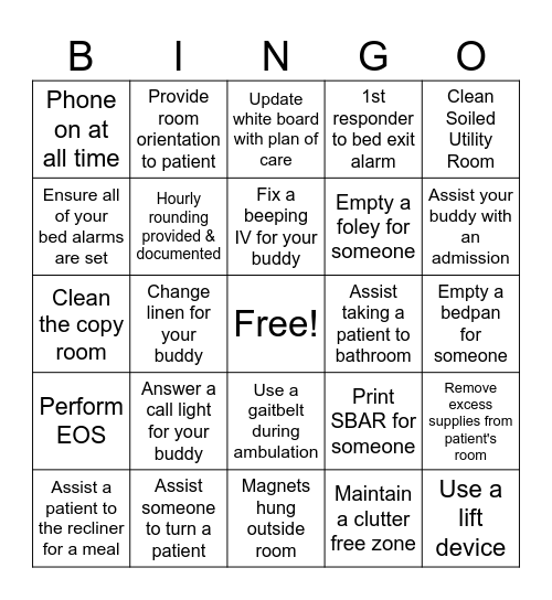 Zone Nursing part 2 Bingo Card