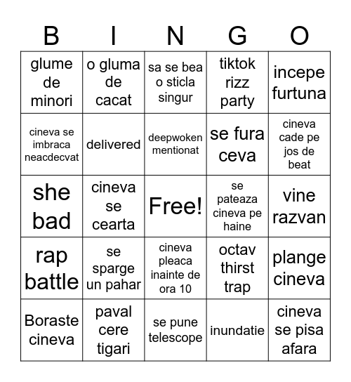 Majorat Miki Bingo Card