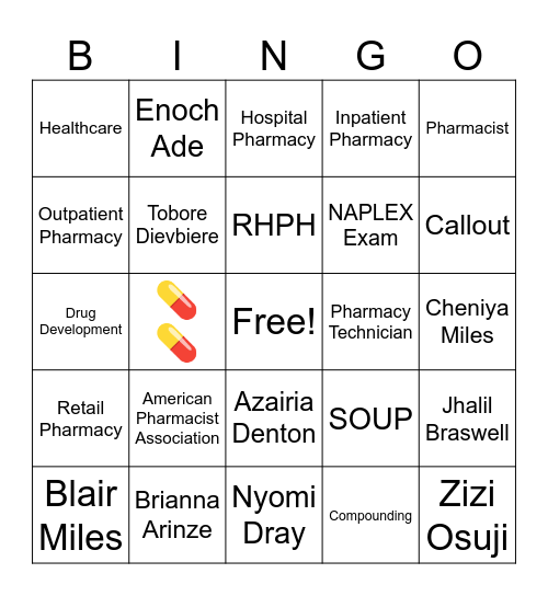 SOUP BINGO Card