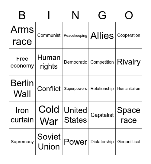 BINGO Card