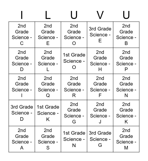 Malcolm's 9/14/24 BINGO Card