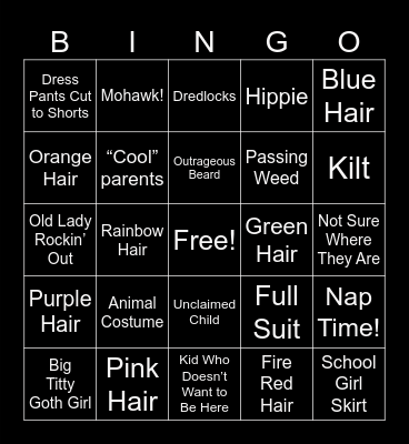 Supernova 2024 Bingo Card