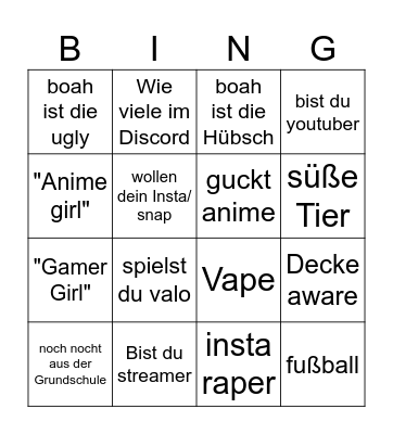 Ome Bingo Card