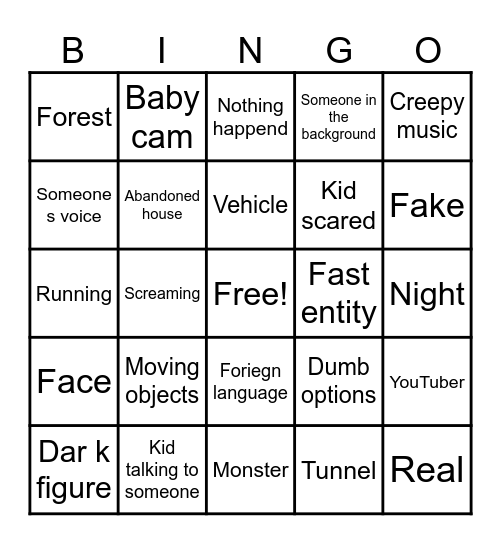 Nuke top five bingo Card