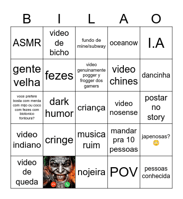 Bilingo Bingo Card