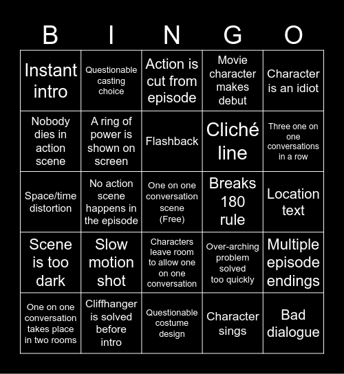 🅱ings of Power Bingo Card