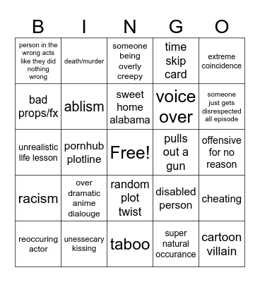Tomorrows teachings bingo Card