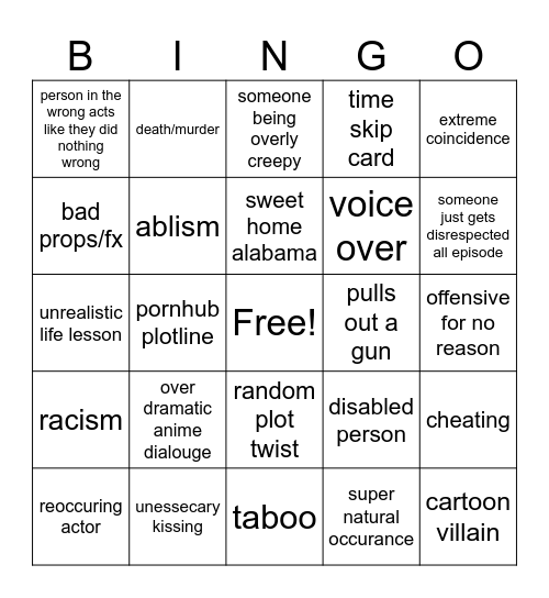 Tomorrows teachings bingo Card