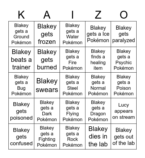 Big Bad Bingo Card