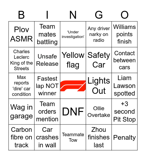 Well Done Baku! Bingo! Bingo Card