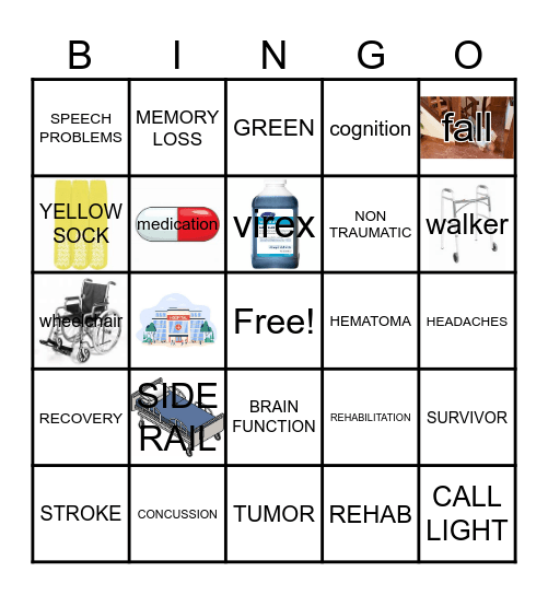 REHAB WEEK Bingo Card