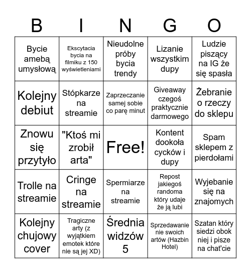 Jak to jest być Lawendową? Dobrze? Bingo Card