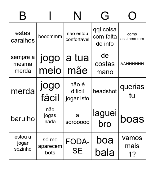 ALEX COMBO Bingo Card