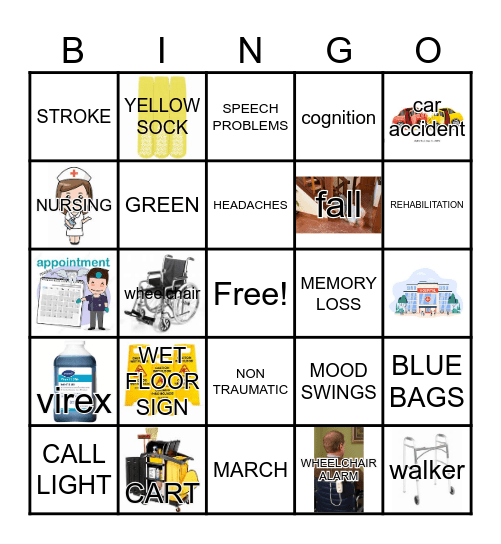 REHAB WEEK Bingo Card