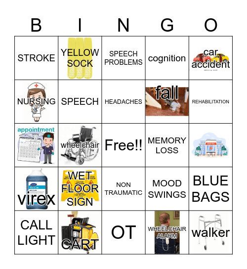REHAB WEEK Bingo Card
