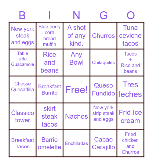 9/15 Bingo Card