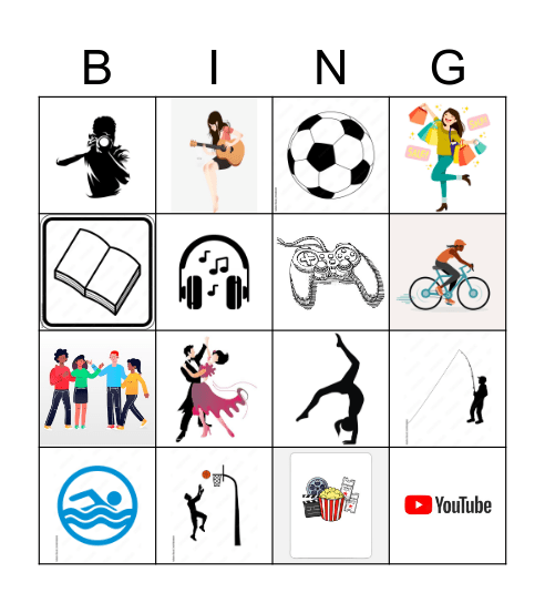 Was machst du gern? Bingo Card