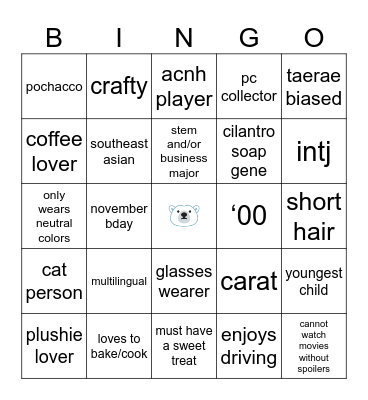 pkism 🐻‍❄️ Bingo Card