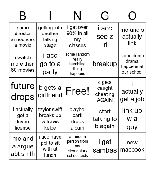 2024 bingo Card