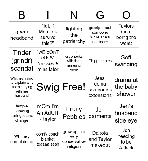 SLOMW Bingo Card