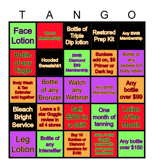 Halloween Bingo Card