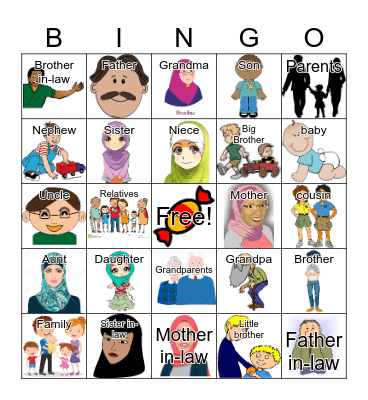 Family Bingo Card