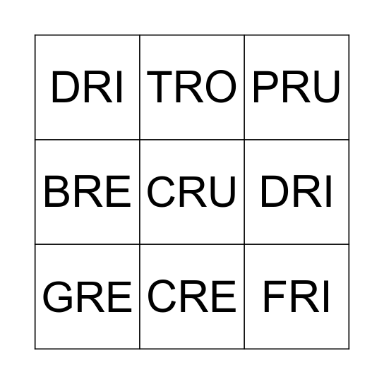 COMPUESTAS CON R Bingo Card