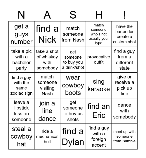 save a horse, ride a cowboy Bingo Card