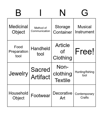 Homeland Bingo Card