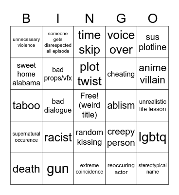 tomorrows teachings bingo Card