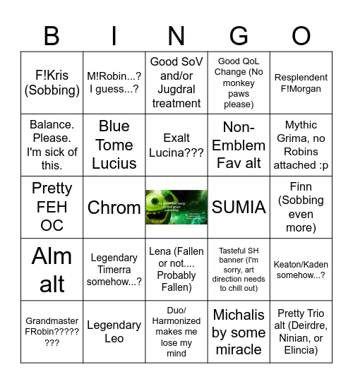 FEH 2025 Bingo Card (If it matters...) Bingo Card