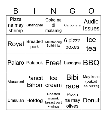 Gana Bingo Card